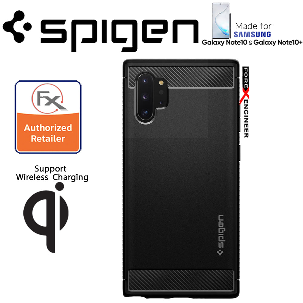 Spigen Rugged Armor for Samsung Galaxy Note 10+ - Note 10  Plus - Matte Black