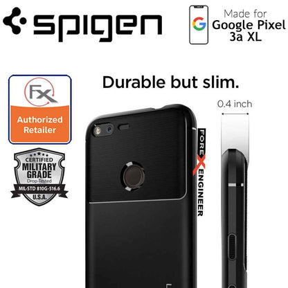 Spigen Rugged Armor for Google Pixel 3a XL - Matte Black - Forexengineer-malaysia