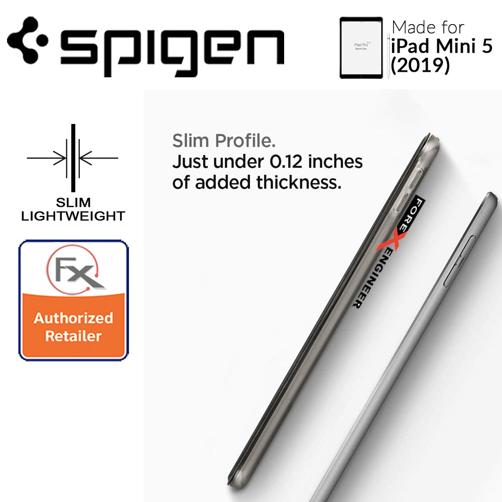 Spigen Smart Fold Case for iPad Mini 4 - iPad Mini 5 (2019) - Leather Tri-Fold Cover - Black