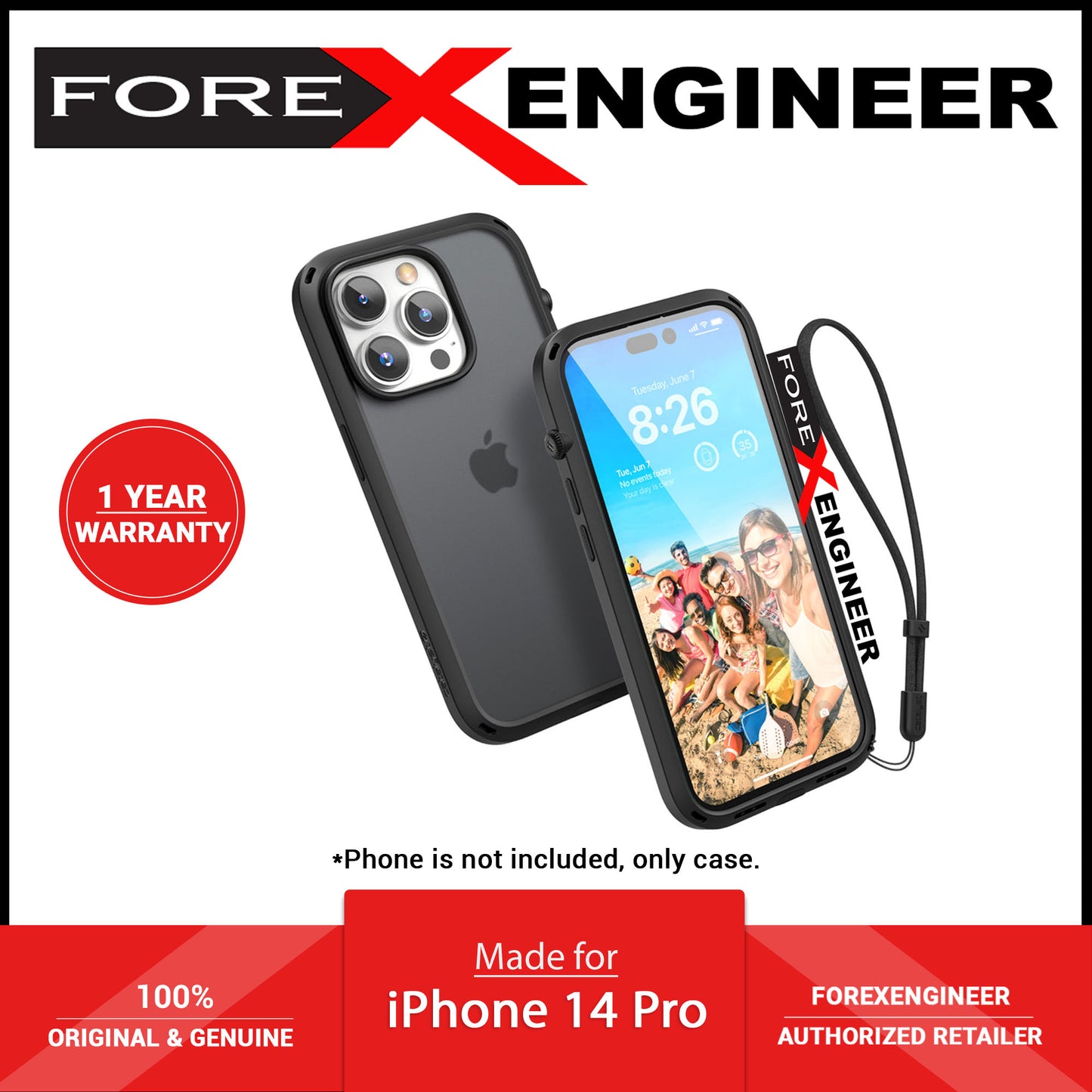 Catalyst Influence for iPhone 14 Pro - Stealth Black (Barcode: 840625112739 )