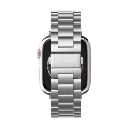 Spigen Modern Fit Watch Band for Apple Watch Series 7 - 6 - SE - 5 - 4 - 3 - 2 ( 45 - 44 - 42mm ) - Silver - Forexengineer -Malaysia- 8809613768831