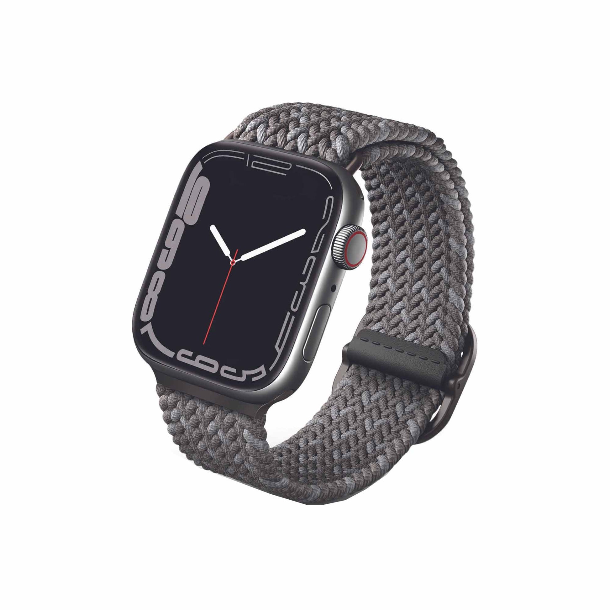 UNIQ Aspen Designer Edition Strap for Apple Watch Series 7 - SE - 6 - 5 - 4 - 3 - 2 - 1 ( 45mm - 44mm - 42mm ) - Grey (Barcode: 8886463679494 ) - Forexengineer -Malaysia- 8886463679494