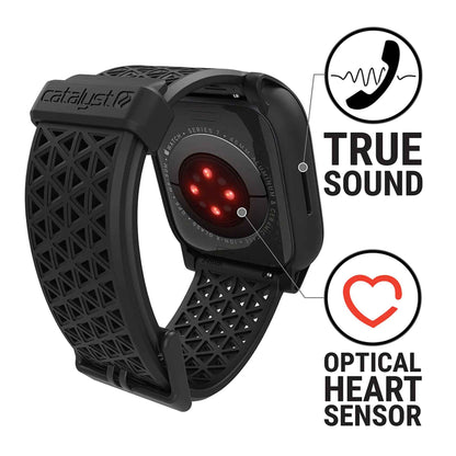 Catalyst Active Defense Case for Apple Watch Series 7 ( 45mm ) - with intergrade bands - Stealth Black (Barcode: 840625112432 )