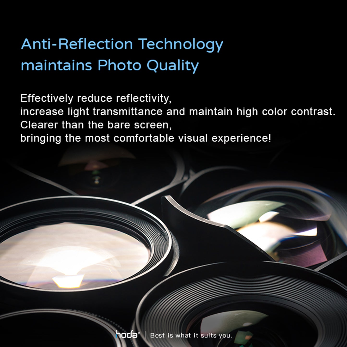 Hoda Sapphire Lens Protector for iPhone 13 Mini - 13 - Midnight Black (2pcs) (Barcode: 4711103542774)