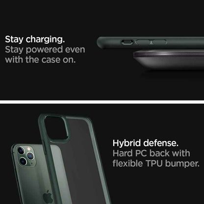 [RACKV2_CLEARANCE] Spigen Ultra Hybrid  for iPhone 11 Pro - Midnight Green (Barcode: 8809685622826 )