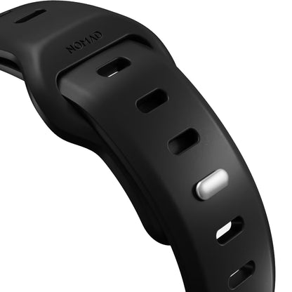 Nomad Sport Slim Band for Apple Watch 41mm - 40mm - 38mm ( Series SE - 7 - 6 - 5 - 4 - 3 - 2 - 1 ) - Black ( Barcode: 856500011530 ) - Forexengineer -Malaysia- 856500011530