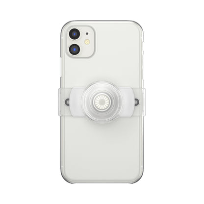 Popsockets PopGrip Slide Stretch - Clear on White (Barcode: 840173712665 ) - Forexengineer -Malaysia- 840173712665