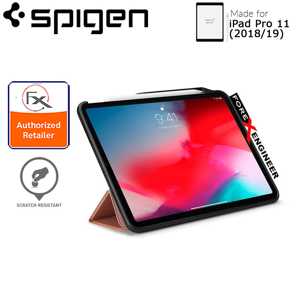 Spigen Smart Fold 2 for iPad Pro 11" (2018-19) - with build in Apple Pencil slot - Rose Gold