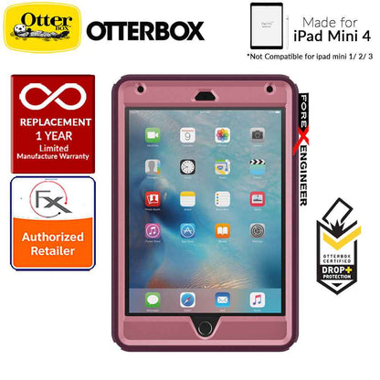 Otterbox Defender Series case for iPad Mini 4 - Mini 5 (Not compatible with ipad mini 1-2-3) - Very Berry - Forexengineer-malaysia