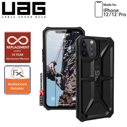 [RACKV2_CLEARANCE] UAG Monarch for iPhone 12 - 12 Pro 5G 6.1" - Rugged Military Drop Tested ( Black ) - ( Barcode : 812451036046 )