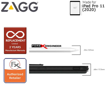 [RACKV2_CLEARANCE] ZAGG Slim Book Go for iPad Pro 11 inch - 11" 2nd Gen ( 2020 ) compatible with 1st Gen ( 2018 ) ( Barcode : 848467080537 )