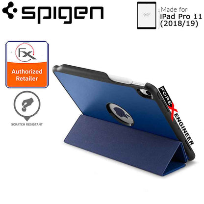 Spigen Smart Fold 2 for iPad Pro 11" (2018-19) - with build in Apple Pencil slot - Blue - Forexengineer-malaysia