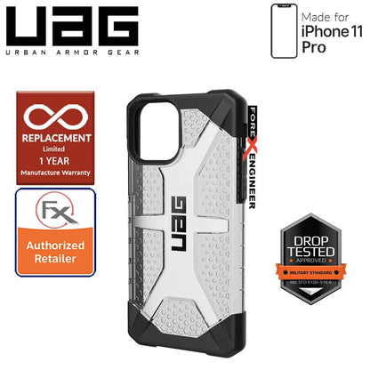 [RACKV2_CLEARANCE] UAG Plasma for iPhone 11 Pro - Feather Light Rugged & Military Drop Tested - Ash - Forexengineer-malaysia