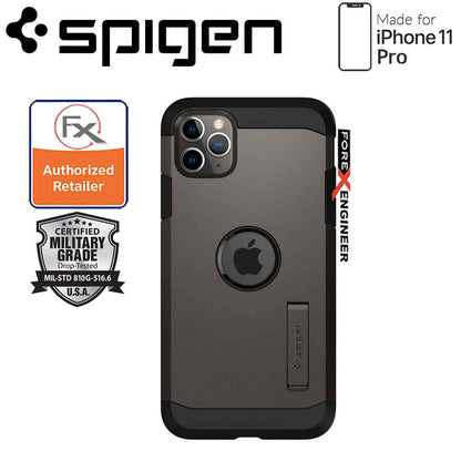 Spigen Tough Armor for iPhone 11 Pro (Gunmetal) - Forexengineer-malaysia