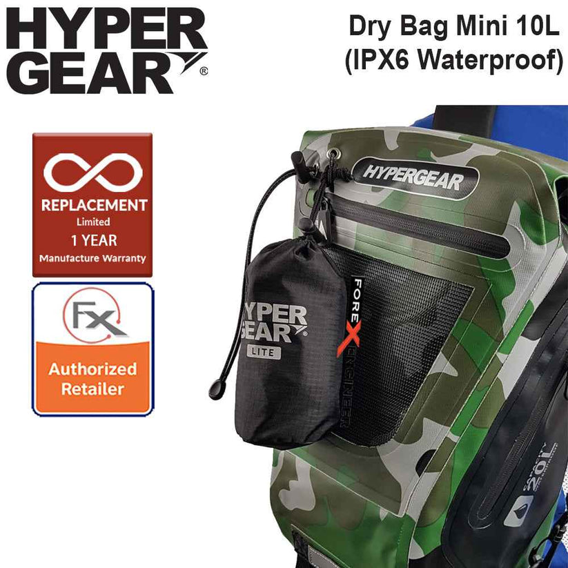 HyperGear Dry Bag Lite 10L IPX6 Waterproof Specification Black Forexengineer