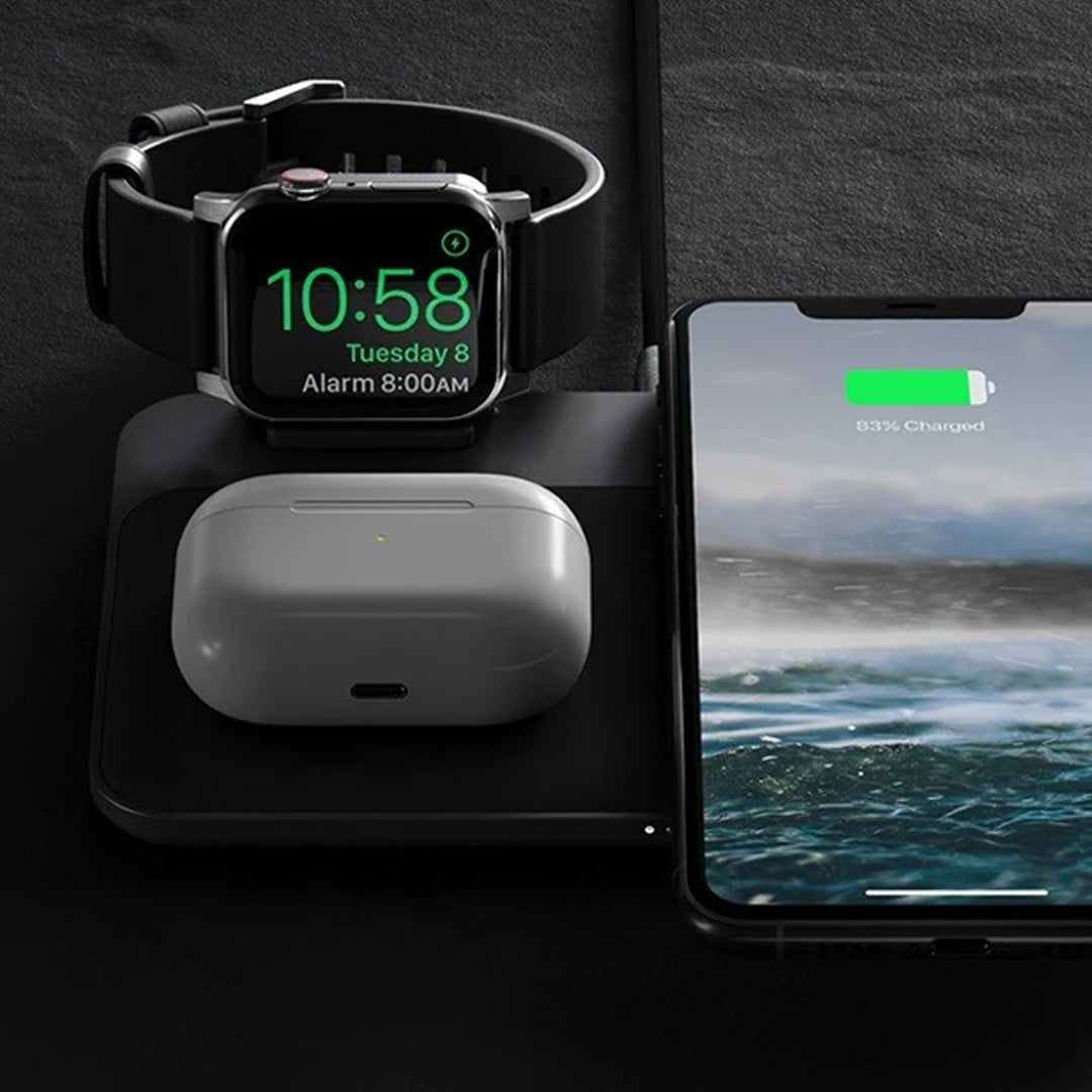 Nomad Base Station Horween Leather Charging Pad Apple Watch Edition Version 2 - Black (Barcode: 856500018256 )