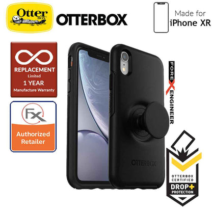 OTTER + POP Symmetry for iPhone XR - Slim Protective Case with PopSockets - Black - Forexengineer-malaysia