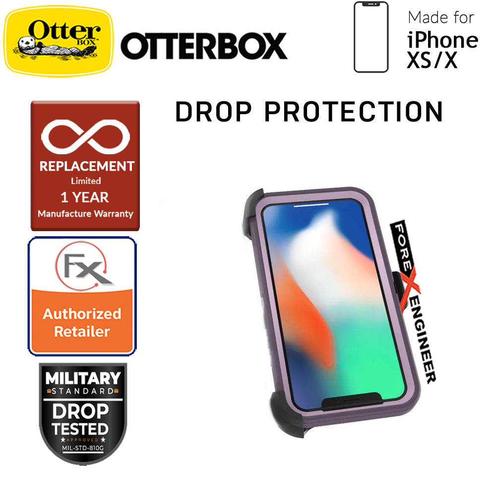 Otterbox Defender Series for iPhone Xs - X - Purple Nebula
