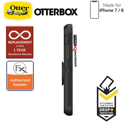 OTTER + POP Defender for iPhone 7 - 8 - Rugged Protective Case with PopSockets - Black - Forexengineer-malaysia
