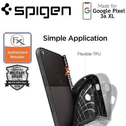 Spigen Rugged Armor for Google Pixel 3a XL - Matte Black - Forexengineer-malaysia