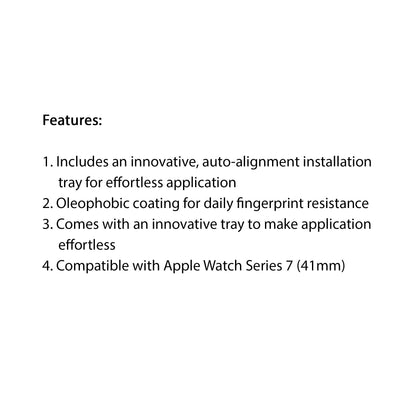 Spigen ProFlex EZ Fit Screen Protector for Apple Watch Series 7 ( 41mm ) (2 Pack) (Barcode: 8809811856576 ) - Forexengineer -Malaysia- 8809811856576