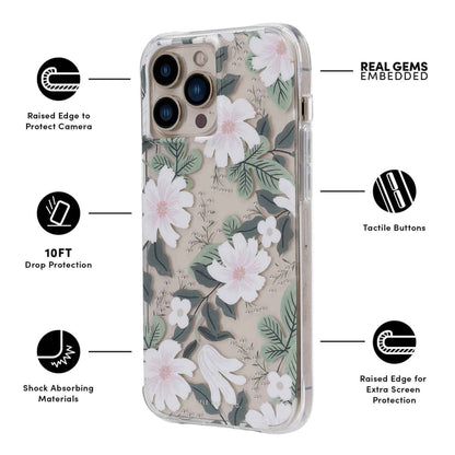 Case-Mate Rifle Paper Co. for iPhone 13 6.1" 5G with Antimicrobial - Willow (Barcode: 840171706932 )