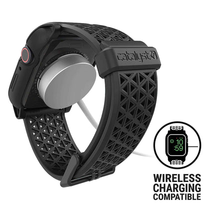 Catalyst Active Defense Case for Apple Watch Series 7 ( 45mm ) - with intergrade bands - Stealth Black (Barcode: 840625112432 )