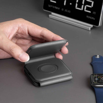 Energea Bazic GoMag TRIO 3 IN 1 Foldable Magnetic Wireless Charger 15W for iPhone - Apple Watch - Airpods ( Barcode: 6957879424649)