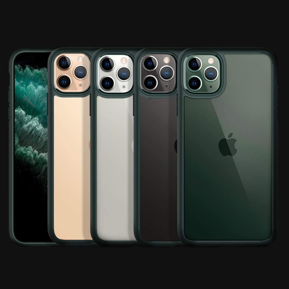 [RACKV2_CLEARANCE] Spigen Ultra Hybrid  for iPhone 11 Pro - Midnight Green (Barcode: 8809685622826 )