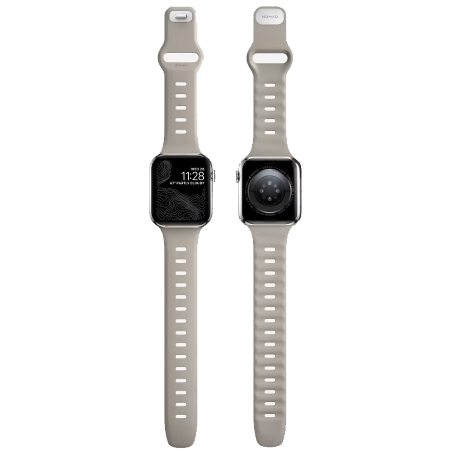 [ONLINE EXCLUSIVE] Nomad Sport Slim Band for Apple Watch 41mm - 40mm - 38mm ( Series SE - 7 - 6 - 5 - 4 - 3 - 2 - 1 ) - Bone ( Barcode: 856500011417 )