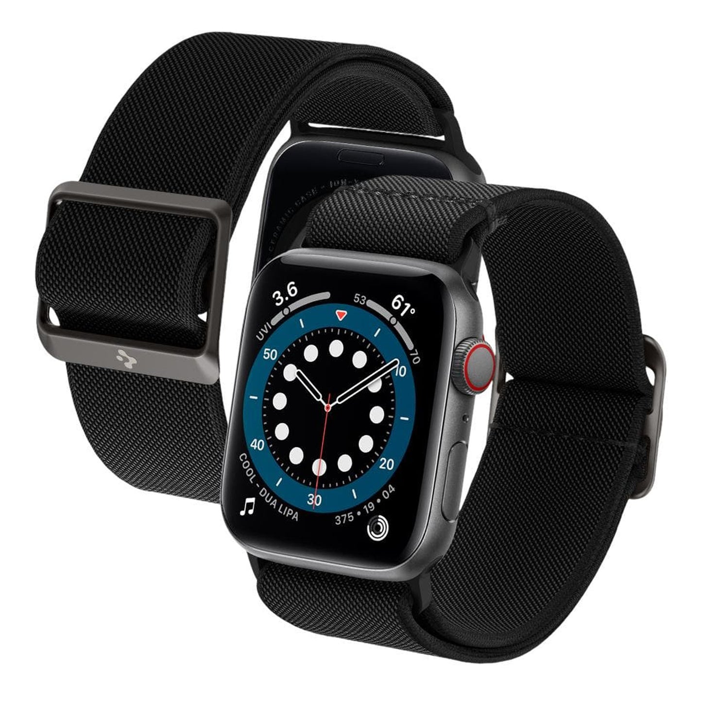 Spigen Lite Fit for Apple Watch Series 7 - SE - 6 - 5 - 4 - 3 - 2 ( 45mm - 44mm - 42mm ) - Black (Barcode: 8809756641534 )