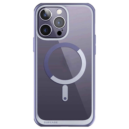 Supcase Unicorn Beetle UB MAG for iPhone 14 Pro - Slim Clear Case MagSafe Compatible - Deep Purple