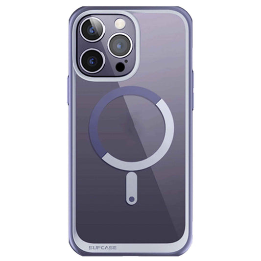 Supcase Unicorn Beetle UB MAG for iPhone 14 Pro - Slim Clear Case MagSafe Compatible - Deep Purple