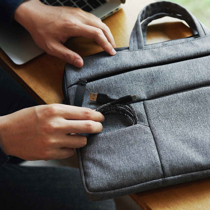 UNIQ Cavalier 2 in 1 Laptop Sleeve fit up to 15" Laptop with organise compartments - Grey (Barcode: 8886463663530 )