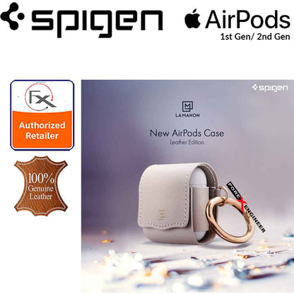 Spigen La Manon Leather for AirPods 2nd Gen - 1st Gen - Pale Pink - Forexengineer-malaysia