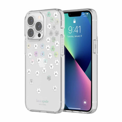 Kate Spade New York Protective Hardshell Case for iPhone 13 Pro 6.1" 5G - Scattered Flowers (Barcode: 191058145598 ) - Forexengineer-malaysia