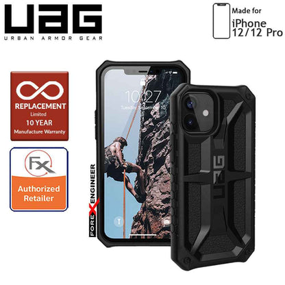 [RACKV2_CLEARANCE] UAG Monarch for iPhone 12 - 12 Pro 5G 6.1" - Rugged Military Drop Tested ( Black ) - ( Barcode : 812451036046 )