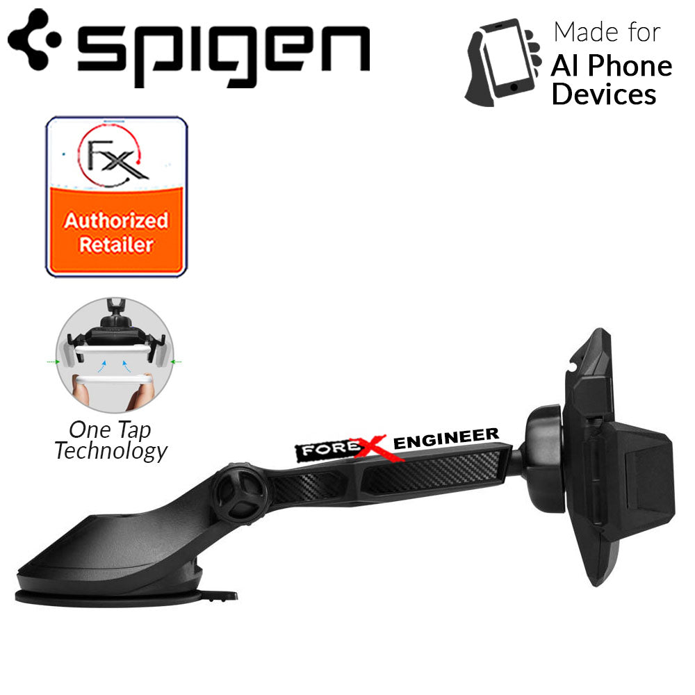 DE-RESERVE Spigen Car Mount Holder Kuel Signature TS36 -360 Angles with One Tap Technology - Black