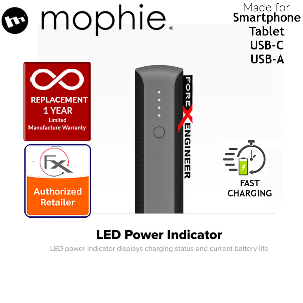 Mophie Powerstation PD XL 10,050mAh - PD 18W Fast Charge Up to 2.5 Times Faster Than a Standard Charger