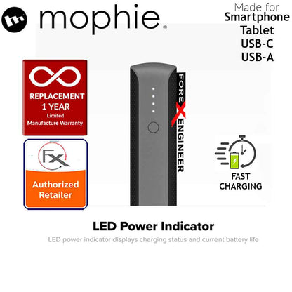 Mophie Powerstation PD XL 10,050mAh - PD 18W Fast Charge Up to 2.5 Times Faster Than a Standard Charger - Forexengineer-malaysia
