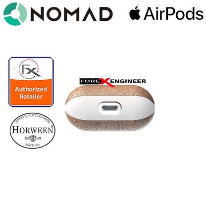 [ONLINE EXCLUSIVE] Nomad Rugged Case for AirPods - Genuine Premium Horween Leather from USA - Natural - Forexengineer-malaysia