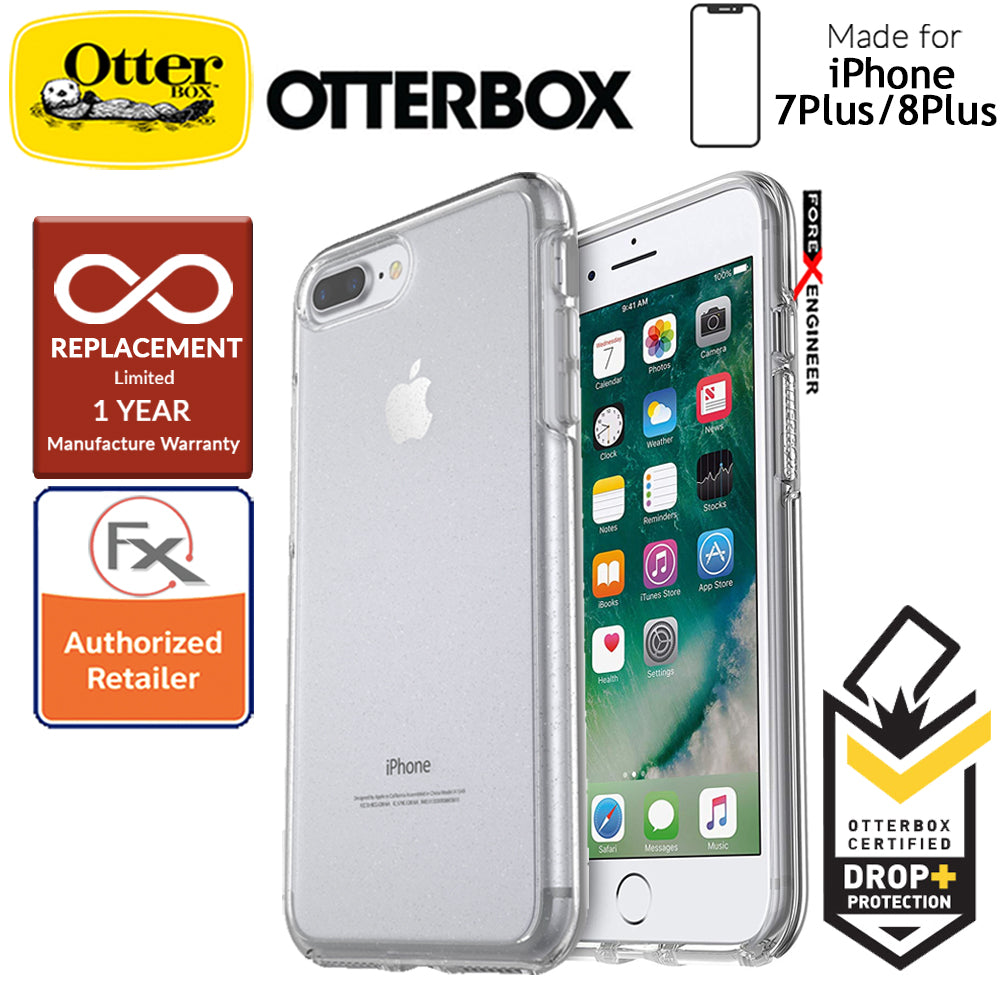 [RACKV2_CLEARANCE] OtterBox Symmetry Clear Series for iPhone 8 Plus - 7 Plus - Stardust