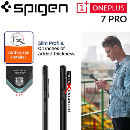 Spigen Rugged Armor for OnePlus 7 Pro - Black - Forexengineer-malaysia