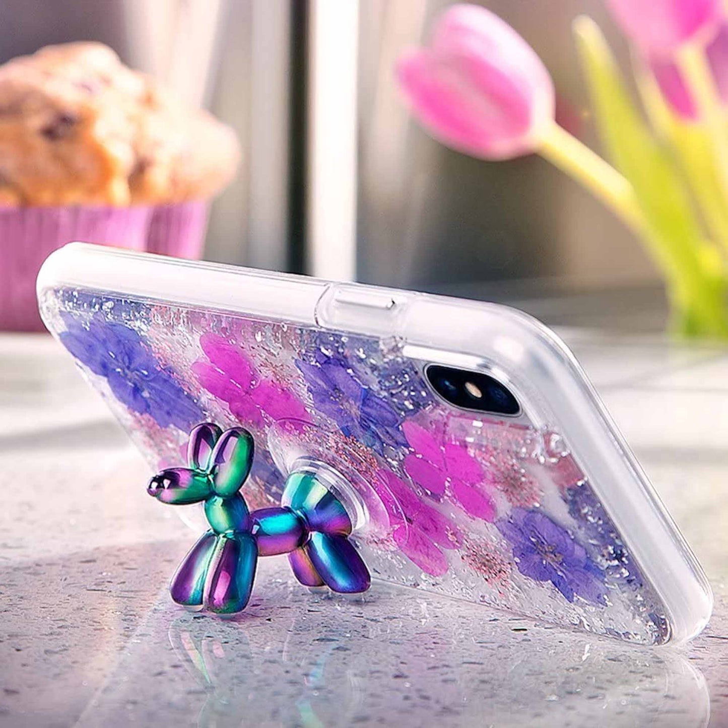 Case-Mate Stand Ups Ballon Dog - Phone Holder - Iridescent (Barcode: 846127178365 )