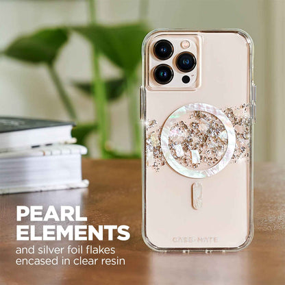 'Case Mate Karat Marble for iPhone 14 Pro with Magsafe - A Touch of Pearl (Barcode: 840171719529 )