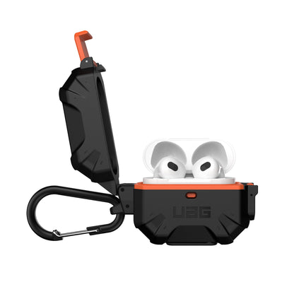 UAG Pathfinder for Airpods Gen 3 - 3rd Gen 2021 - Water Resistant Case - Black - Orange - Forexengineer -Malaysia- 840283900051