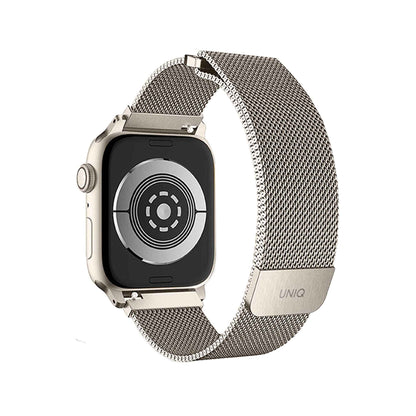 UNIQ Dante for Apple Watch Series 7 - SE - 6 - 5 - 4 - 3 - 2 - 1 ( 41mm - 40mm - 38mm ) - Starlight