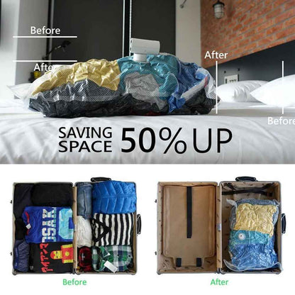 Vago Travel Portable Compressor Vacuum Bag + FREE 1pcs Vago Vacuum Bag M size - White (Barcode: 4713213549018 )