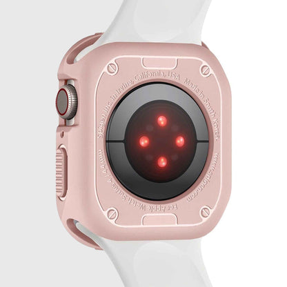 Spigen Rugged Armor for Apple Watch Series 7 - SE - 6 - 5 - 4 ( 45mm - 44mm ) Protection Case - Rose Gold - Forexengineer-malaysia
