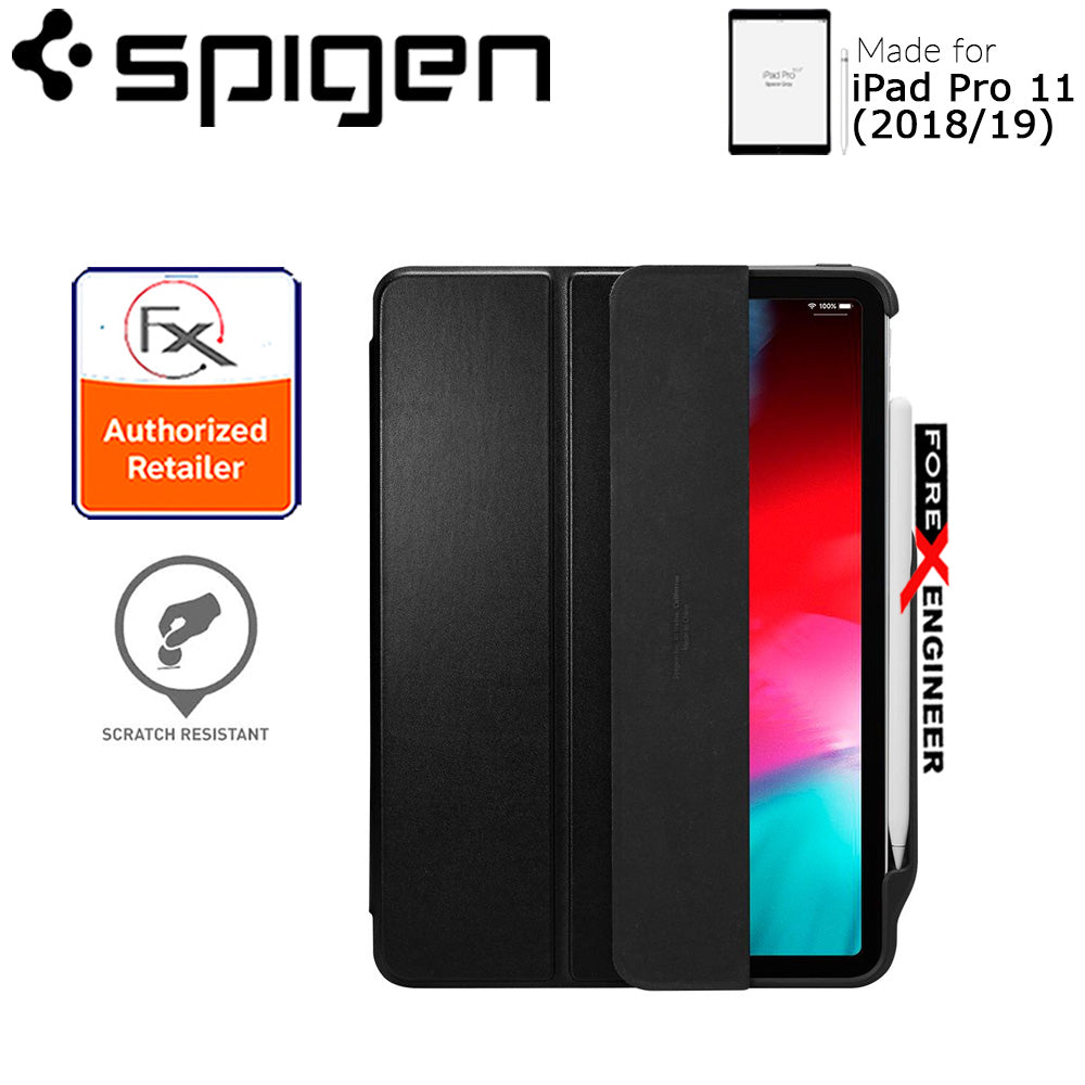 Spigen Smart Fold 2 for iPad Pro 11" (2018-19) - with build in Apple Pencil slot - Black